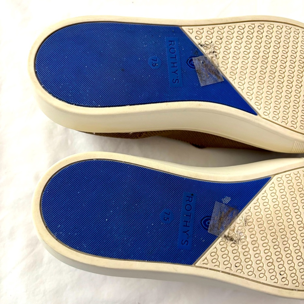 Rothy’s Sneaker The Original Slip on Shoe Casual Fashion Machine Washable Sz 7.5 - Picture 10 of 11